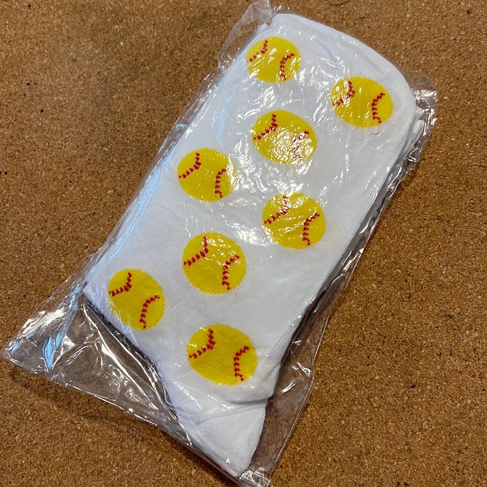 WHITE softball socks new